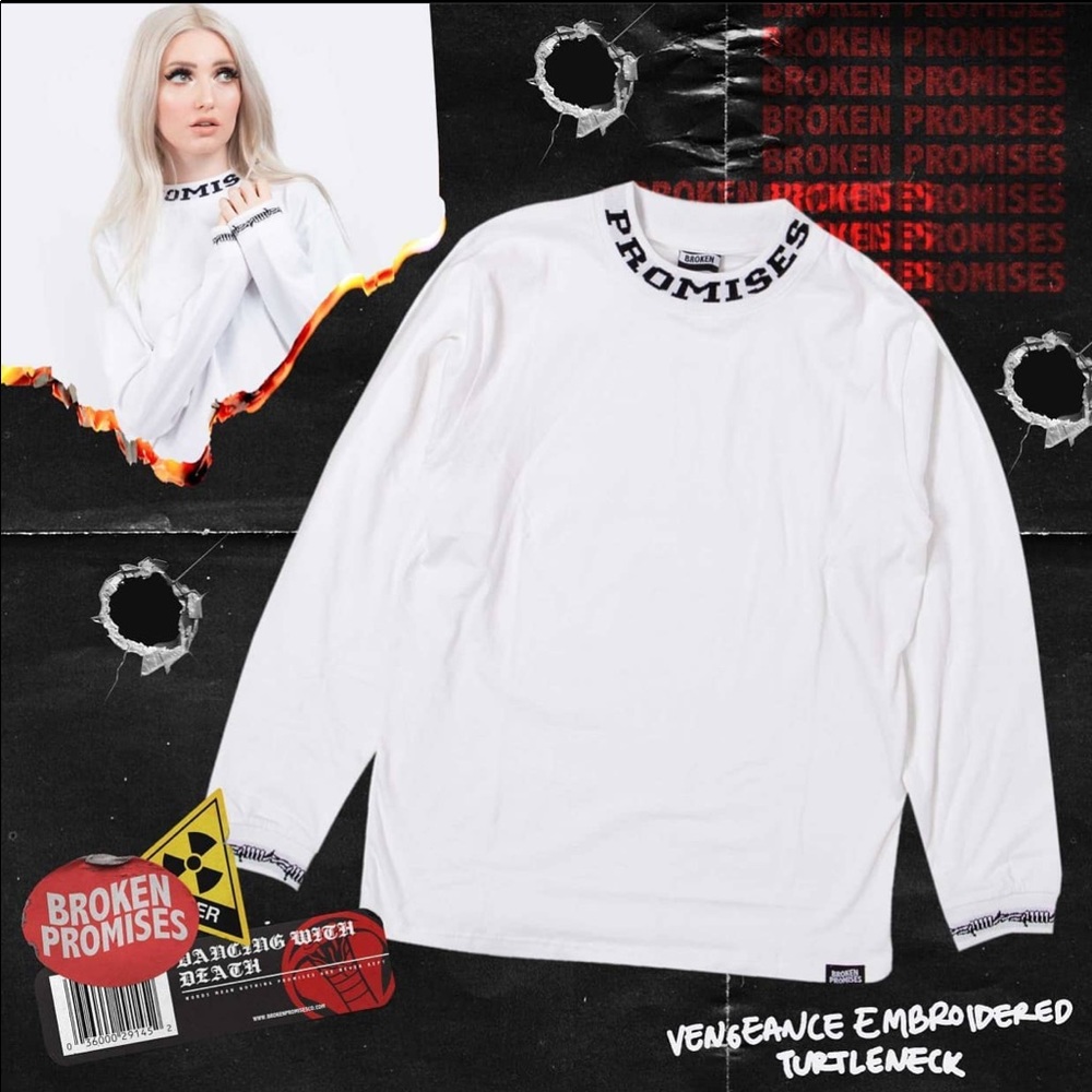 Broken Promises Vengeance LS Embroidered Tee